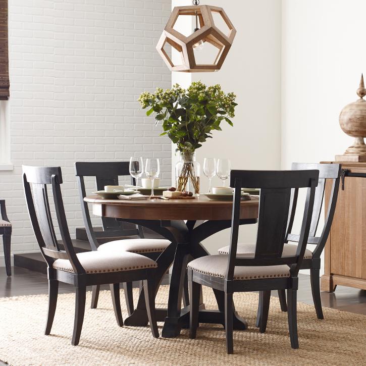 Kincaid Furniture Stone Ridge Five Piece Dining Set with Black Painted